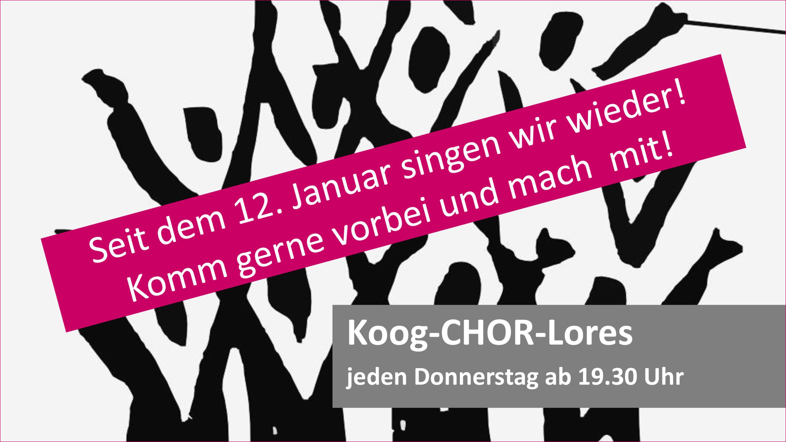 Gemeinsam singen im Chor "Koog-CHOR-Lores"